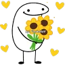 Stickers 🌻🌼 Flores amarillas -FLORK 🌻🌼