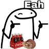 Stickers Una coca con pan 🥐🥤Flork😋