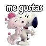 Stickers Amor de Snoopy 💘🤍