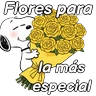 Stickers 🌻Snoopy flores amarillas 🌼🌻