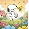 Stickers 🦴 Snoopy feliz 🐶🐾🏡