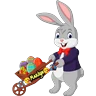 Stickers conejito pascua 