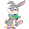 Stickers conejito pascua 