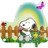 Stickers Snoopy Fally