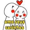 Stickers Amor reações 