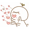 Stickers Amor reações 