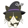 Stickers Halloween Cute Black Cat🐈‍⬛✨