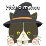 Stickers Halloween Cute Black Cat🐈‍⬛✨