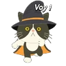 Stickers Halloween Cute Black Cat🐈‍⬛✨