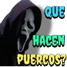 Stickers Halloween ghostface frases