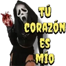 Stickers Halloween ghostface frases