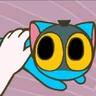 Stickers Sojo el pinche gato azul.