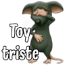 Stickers Rata triste 😔 Rata tímida 🐀🥹