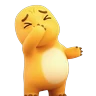 Stickers nailong dino kuning reaction