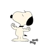 Stickers Snoopy fitness 