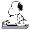 Stickers Snoopy fitness 