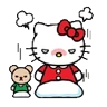 Stickers Navidad hello kitty 😼🎄