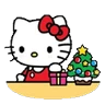 Stickers Navidad hello kitty 😼🎄