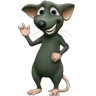 Stickers Rata triste 😢 Rata tímida 🐀 