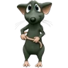 Stickers Rata triste 😢 Rata tímida 🐀 