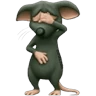 Stickers Rata triste 😢 Rata tímida 🐀 