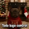 Stickers Navidad Bulldog templates🐾🎄✨