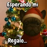 Stickers Navidad Bulldog templates🐾🎄✨