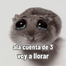 Stickers Rata triste Hámster Meme 🐹