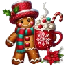 Stickers Navidad Jengibre cookie 🍪🎄✨