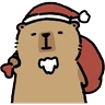 Stickers Navidad Capibara 🎄🎊🎄