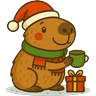 Stickers Navidad Capibara 🎄🎊🎄