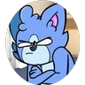 Stickers Gato Azul Ninja 