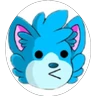 Stickers Gato Azul Ninja 