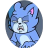Stickers Gato Azul Ninja 