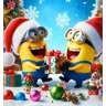 Stickers Navidad Premium MINIONS💛🎄