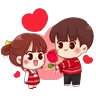 Stickers Love couple / amor ❤️💘