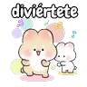Stickers Amor conejito orejón 🐰💕