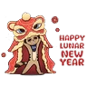 Stickers Chinese Lunar New Year 2025