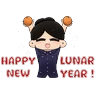 Stickers Chinese Lunar New Year 2025
