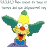 Stickers Krusty Clown (Simpsons) 
