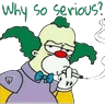 Stickers Krusty Clown (Simpsons) 