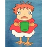 Stickers chicken ponyo
