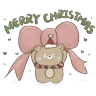 Stickers Heart Blush Christmas