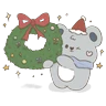Stickers Heart Blush Christmas