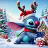 Stickers Navidad Stich Premium ✨🎄☃️💙