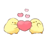 Stickers cute chicken