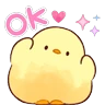 Stickers cute chicken