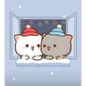 Stickers ❄️Mochi Peach Frío invierno❄️