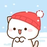Stickers ❄️Mochi Peach Frío invierno❄️