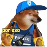 Stickers cheems de ojos rojos 